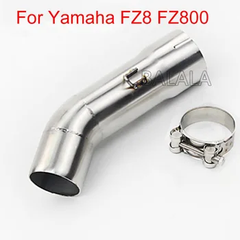 

Motorycle Exhaust Muffler Adapter Exhaust Connect Middle Link Tube Pipe For Yamaha FZ8 FZ800
