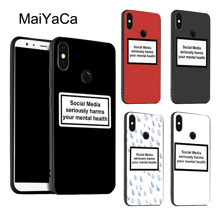 

MaiYaCa Social Media Harms Mental Health Case For Xiaomi Redmi 5 Plus 6 6A S2 4X Note 5 Pro 5A 7 Mi 8 K20 9 6X A2 Mix 2S Max 3