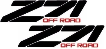 

2Pcs Z71 Chevy Truck 4x4 Off Road Silverado 1500 Sticker Vinyl Decal 37.5x10cm