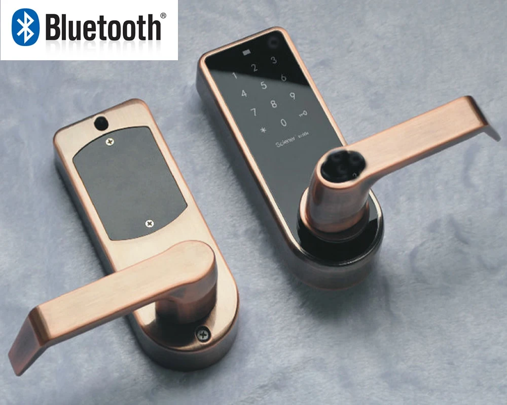 Смарт замки из цинкового сплава с Bluetooth и сенсорным экраном для гостиниц квартир