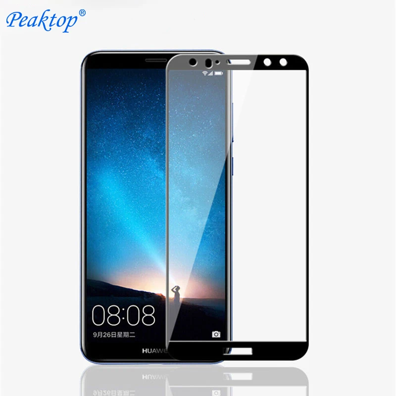2 шт. полное покрытие закаленное стекло для Huawei Mate 10 lite Y7 Pro Prime 2018 защита экрана Nova2i