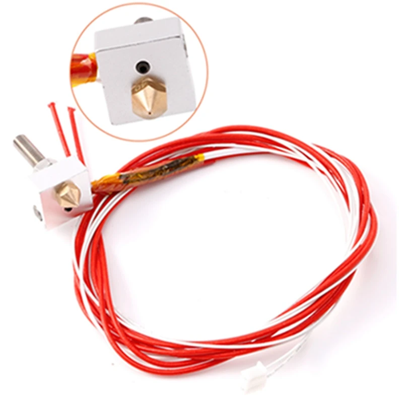 

12В 1,75 мм 0,4 мм MK8 сопло экструдер нити HotEnd для Prusa i3 3D принтера