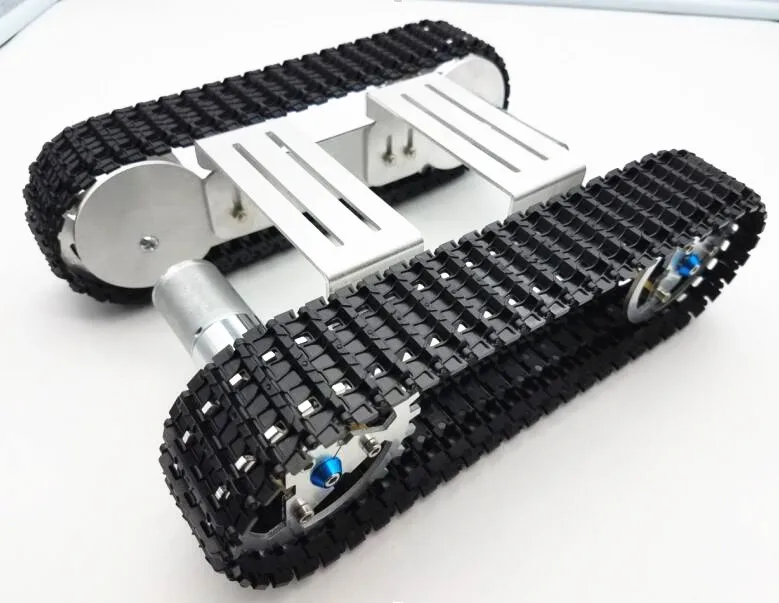 

Tracker Crawler Aluminium alloy Platform Damping balance Metal Tank Robot Chassis high power Spring Creative DIY crawler