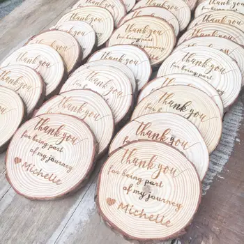 

1PC Personalized logo Custom Bride Groom name date save the date Wood wedding favors and gifts wedding gifts for guests