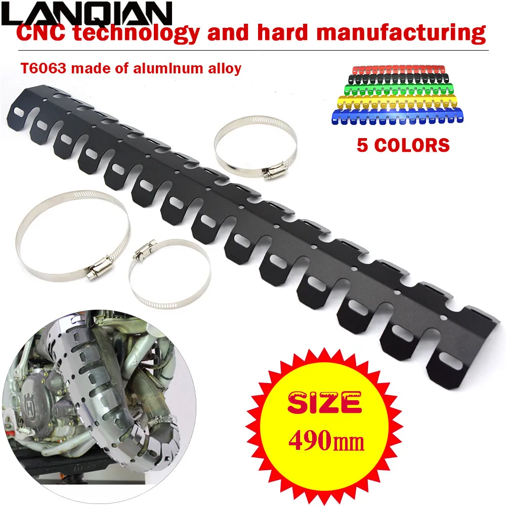 Tubo Di Scarico Moto Gamba Protector Protezione Termica Della Copertura Dirt Bike Per Yamaha Yz250 Wr450F Tt-R125L Tt-R90E Wr426F Yz250Fx Yz250F