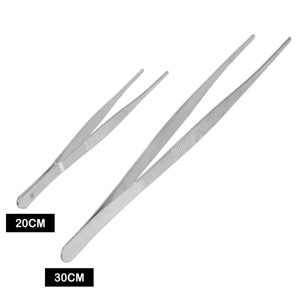 Barbecue Tweezers Stainless Steel Toothed For Home Kitchen BBQ