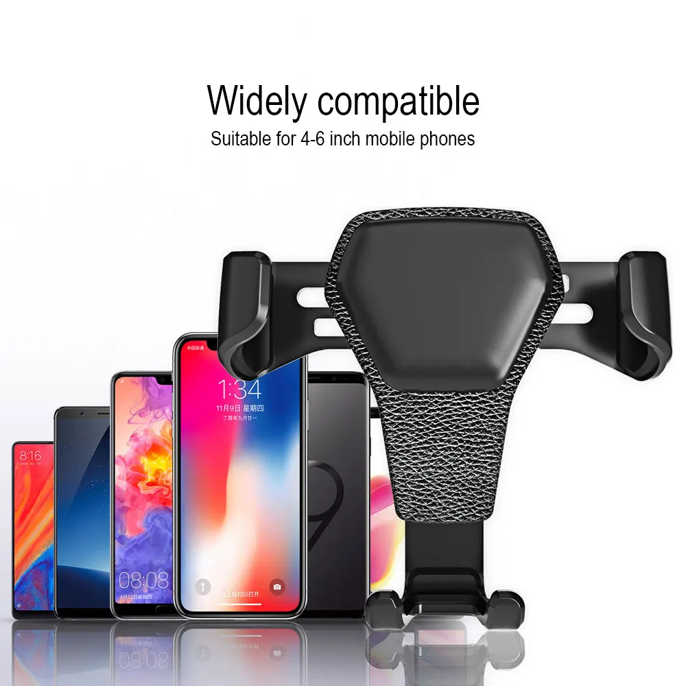 Vehemo Gravity автомобильный смартфон Поддержка воздуха на выходе держатель телефона навигационный кронштейн прочные щипцы
