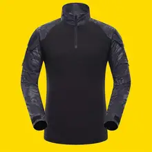 Одежда для охоты на открытом воздухе, Мужская Военная камуфляжная футболка с длинным рукавом, футболка "лягушка"