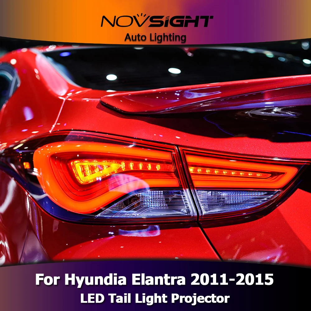 

NOVSIGHT 2Pcs Headlight Sensor LED Headlamp High Quality Car Light Assembly For Hyundai Elantra 2011-2015