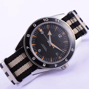 

41mm debert black Sandwich dial 21 jewels miyota Automatic mens wrist Watch D11