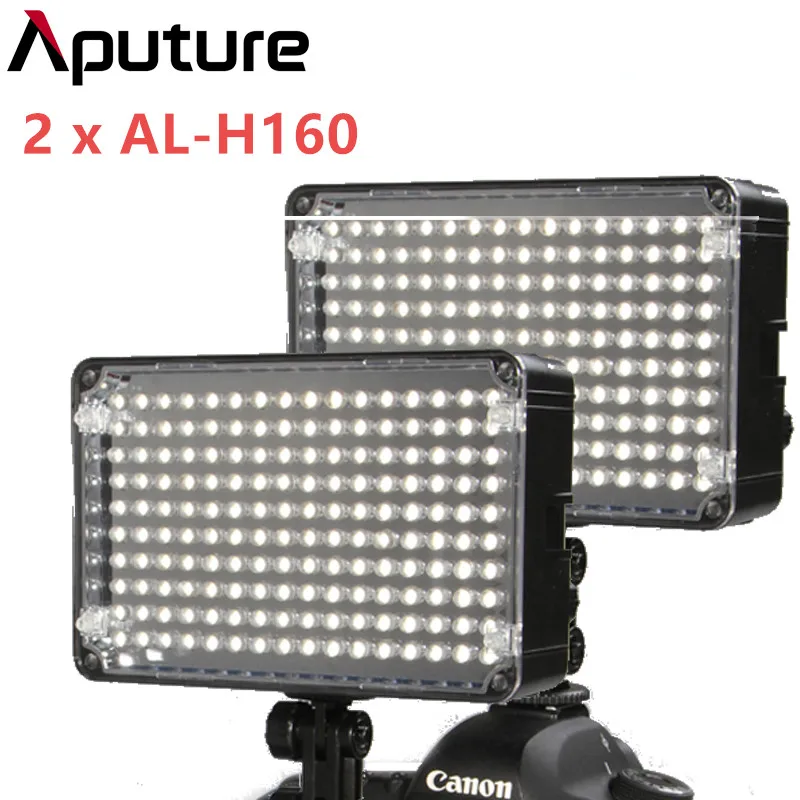 2 шт. Aputure Amaran al-h160 cri95 + 160 светодиодные видео на Камера свет al h160 | Электроника
