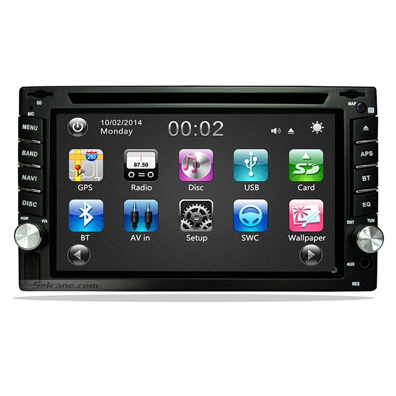 Seicane 2din Car DVD player GPS Radio Bluetooth universal for nissan X
