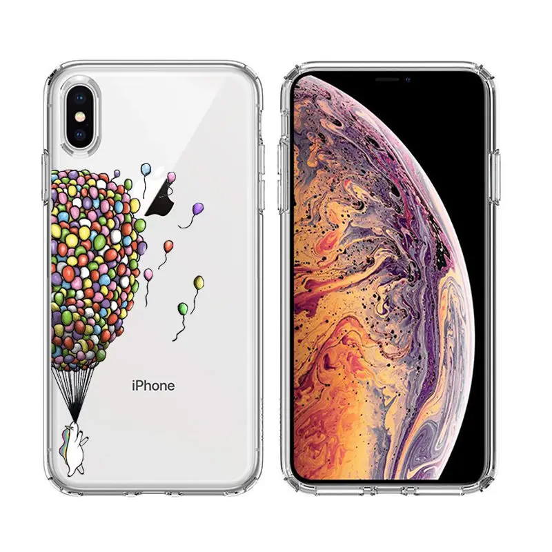 Arvin Case FOR  Iphone XR Soft Clear Protective TPU Back Cover FOR 5 5S 6s Plus X XS Max Painting Silicon Cover FOR Iphone 7 8 (7)