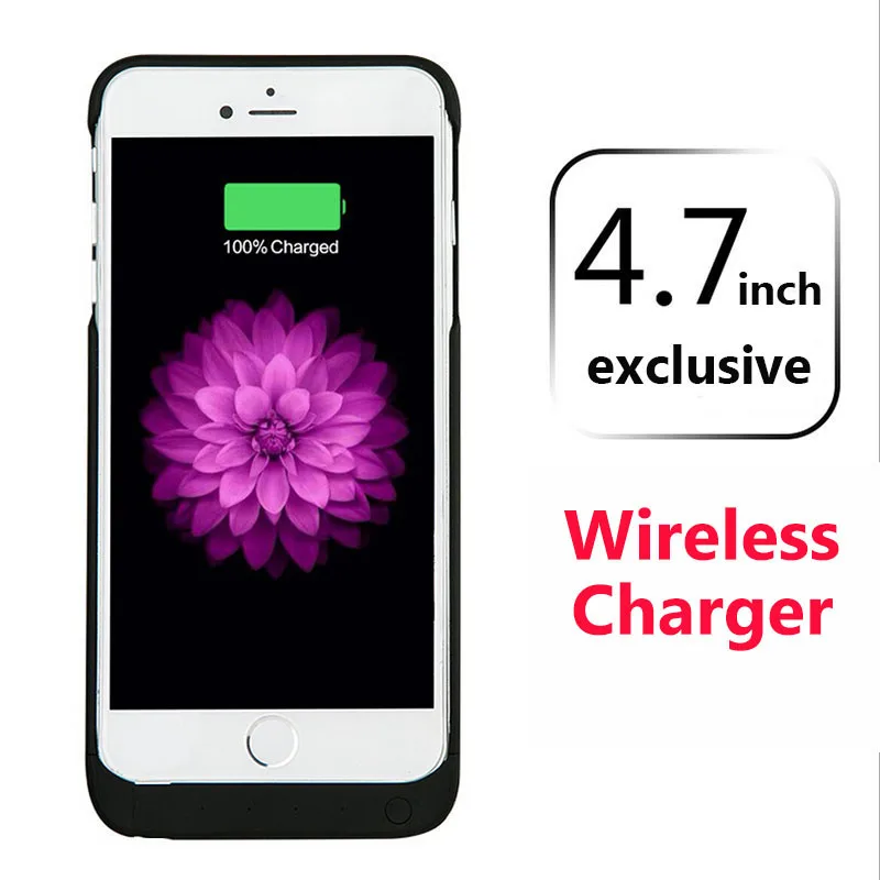 New Stlye Power Case For iPhone 6 6S font b Wireless b font Charge Texture Case
