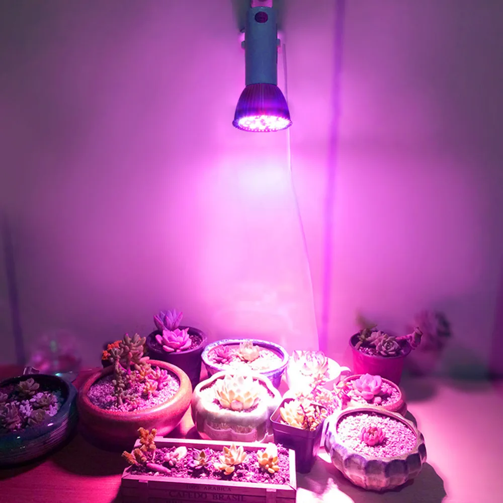 

Plants Growing Lamp Bulb Full Spectrum E27 Led Grow Light Bulb 8W 28LEDs for DIY Hydroponics Plant Flower High Quality