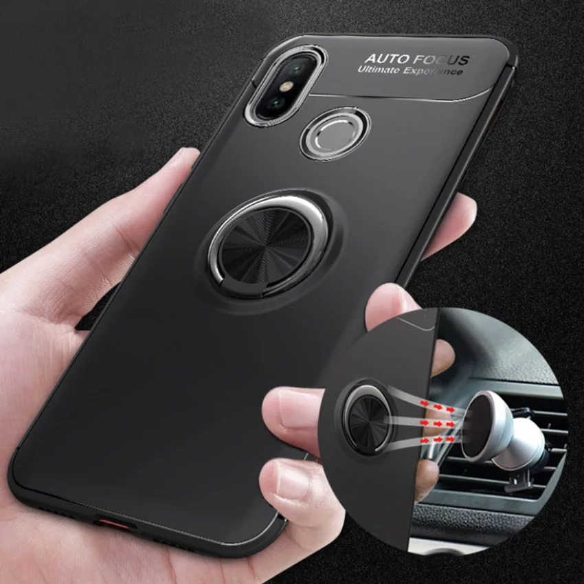 

Magnetic Car Holder Case For Xiaomi Mi Max 3 Silicone Metal Ring Magnet Case For Xiaomi mi Max 3 Xiaomi Mi Max 2 Max3