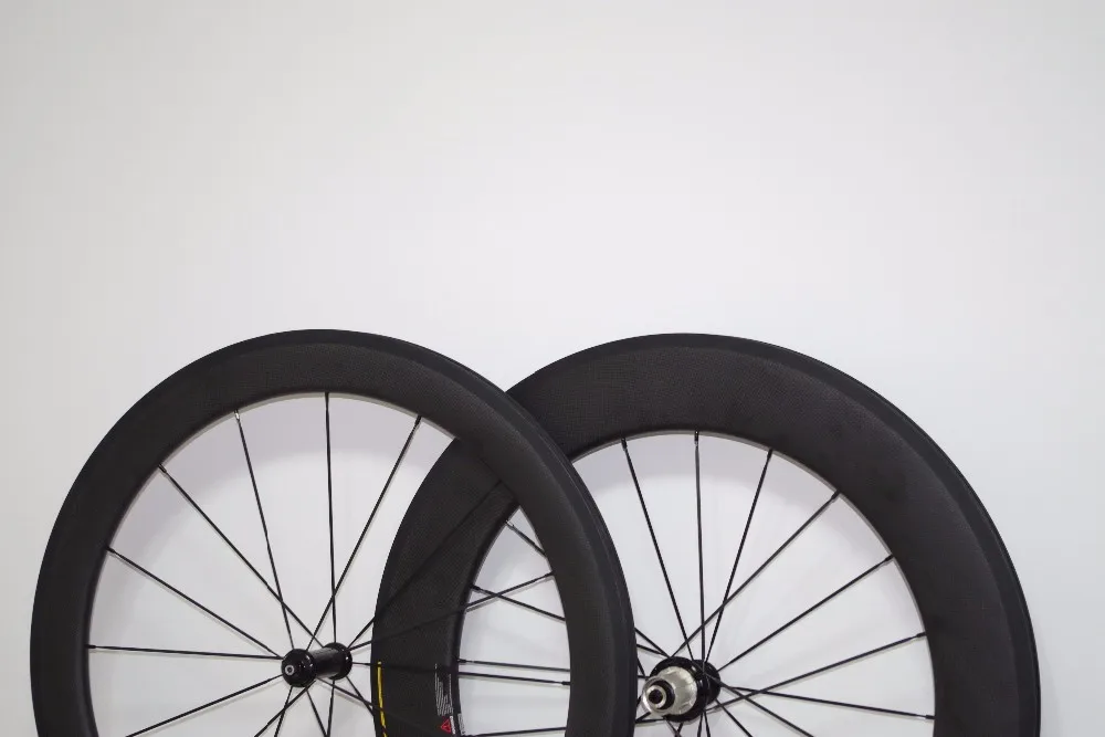 Best 1699G COMBO Wheels Front 60mm Rear 88mm 700C Carbon Clincher Road Bike Wheels 25mm Wide U Shaped Bicycle Wheelset SAPIM CX-RAY 6