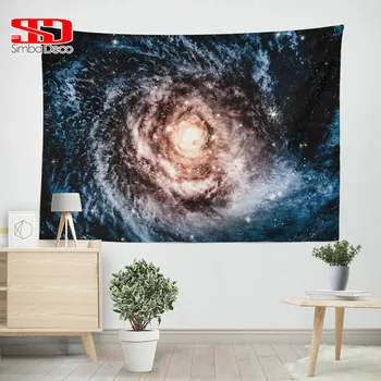 

3D Printed Shiny Galaxy Tapestry Living Room Decoration Best Quality Milky Star Wall Fabric Curtain for Hanging Blind