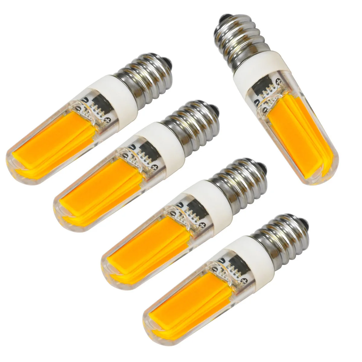 Jiawen 5pcs/lot E14 4W Warm White/cool white Light LED Crystal Lamp