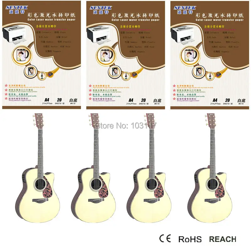 

A3 10 Sheets White Printing Paper Laser Water Slide Decal Paper Water Transfer Paper For Guitar