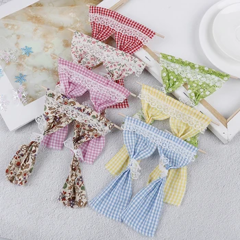 

Cute Lattice and Lace Cotton Curtain for 1/12 Scale Dolls House Bedroom Furniture Decor Toy Dollhouse Miniatures