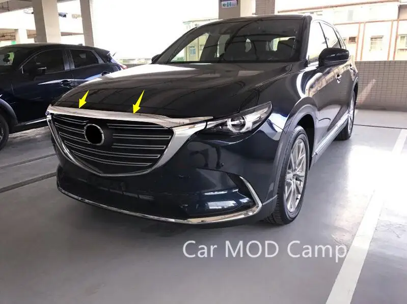 Us 36 28 18 Off For Mazda Cx 9 Cx9 2016 2017 2018 2019 Abs Chrome Front Head Engine Lid Cover Decoration Trim 1pcs Car Styling Accessories In