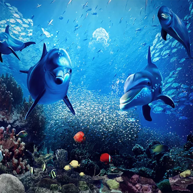 dolphins 3d wallpaper