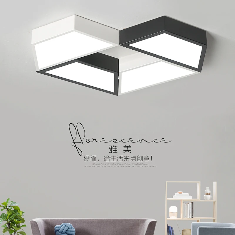 

VEIHAO Creative personality modern led chandelier living room bedroom restaurant acrylic indoor home ceiling chandelier lighting