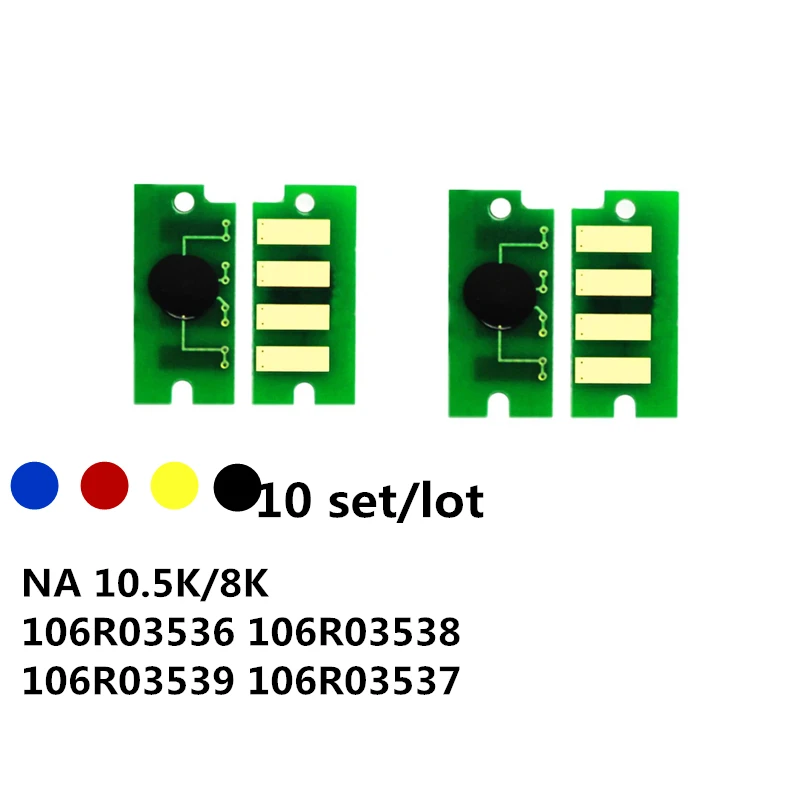 Чип картриджа для тонера Xerox VersaLink C400 C405 C400N C400DN 10 комплектов 5 K/8K 106R03536 106R03538 106R03539