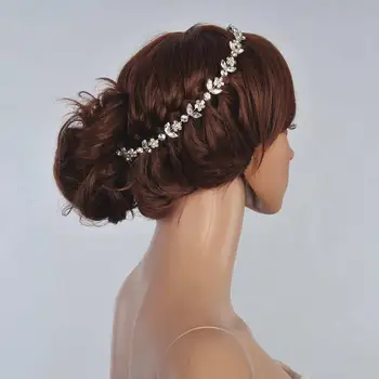 

AlicePub Crystal Wedding Headband Hair Accessory Bridal Bridesmaid Headpiece