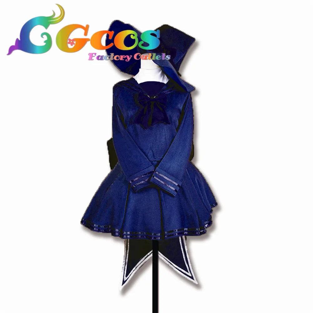 CGCOS Бесплатная доставка костюм для косплея Wadanohara and the Great Blue Sea Розничная/оптовая