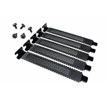 5pcs Slot Cover Dust Filter Blanking Plate Hard Steel Black Computer case parts