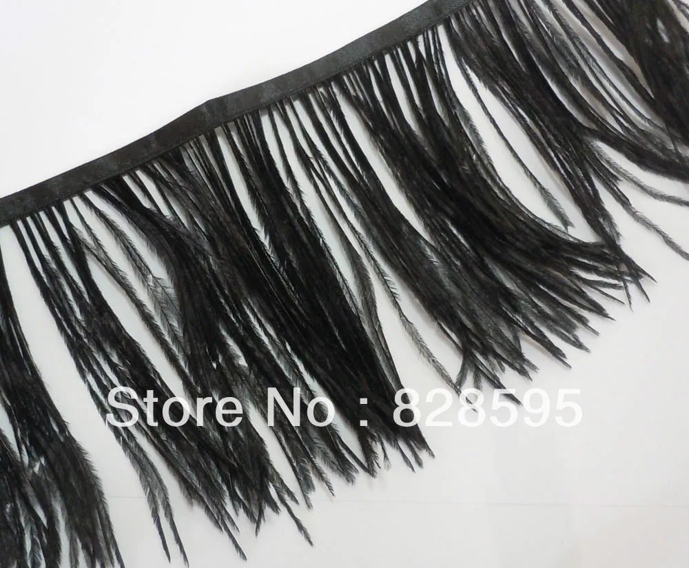 F463 PER FEET-Fuschia Turkey Marabou Hackle Fluffy Feather Fringe Trim Craft