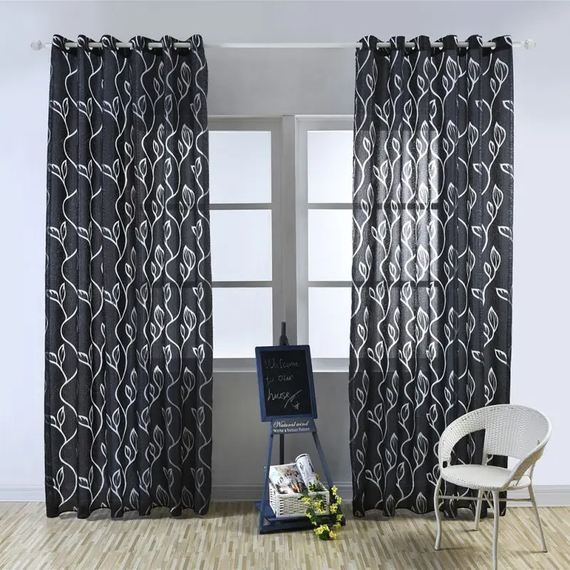 

Luxury Semi-blackout Curtains Kitchen Curtains Window Living Room Living Room Curtain Panel Jacquard Fabrics Door Home textile