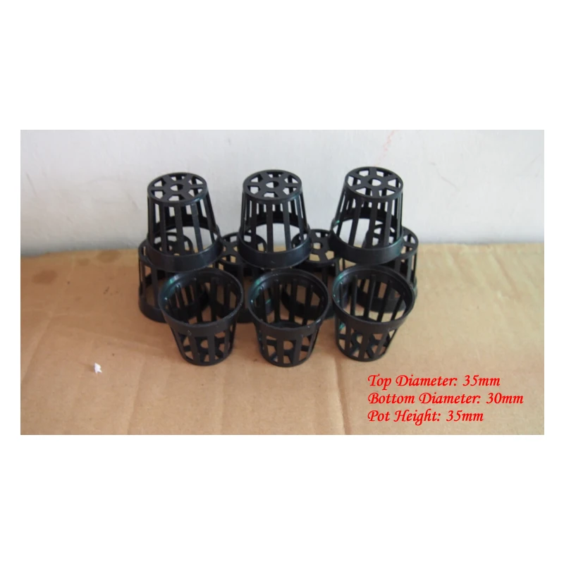 

Free shipping 100Pcs Plastic Net Slip Pot Aquarium Live Plant, Hydroponic Plant Pot Basket Fish Tank