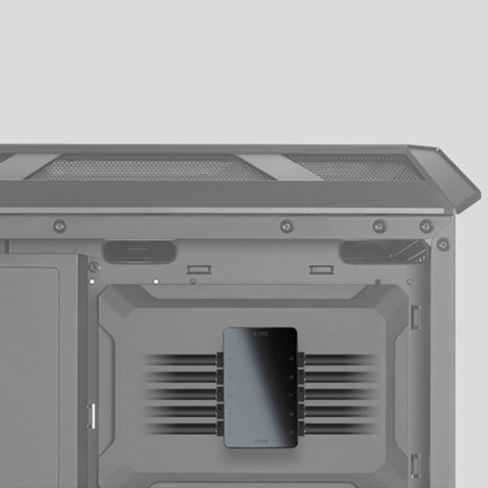 PC 10 منافذ 4Pin 12 V PWM التبريد مروحة Hub الفاصل كابل موائم مصدر تيار