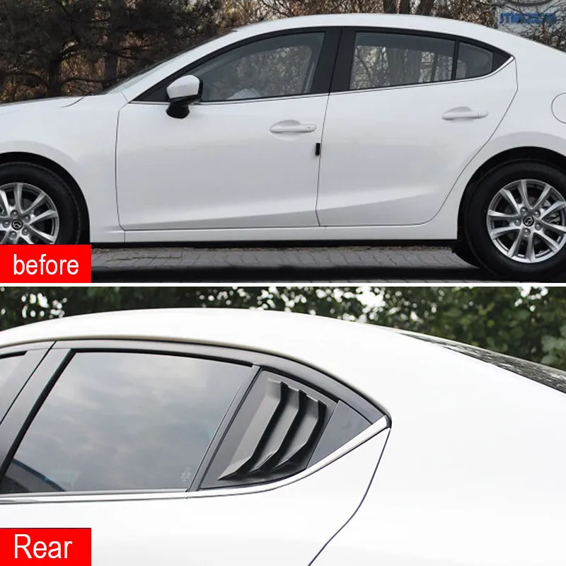 Vtear для Mazda мазда 3 Axela хэтчбек седан задние боковые подъемные оконные жалюзи