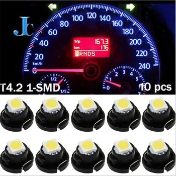 

10pcs 5050 1SMD Car Dashboard Warning Indicator Light Instrument Cluster Panel T4.2 Wedge Switch Radio Climate Control Light DIY