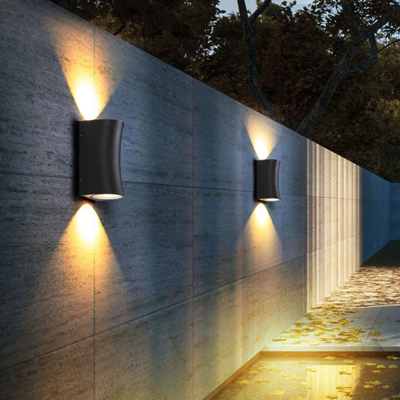 Luzes de Parede ao ar Indoor para Cima para Baixo Montagem em Superfície Lâmpada de Parede do Corredor à Prova d' Água Levou Livre Cob Varanda Jardim Luz Ip65 10w 9 Cheap Luminárias de parede externas