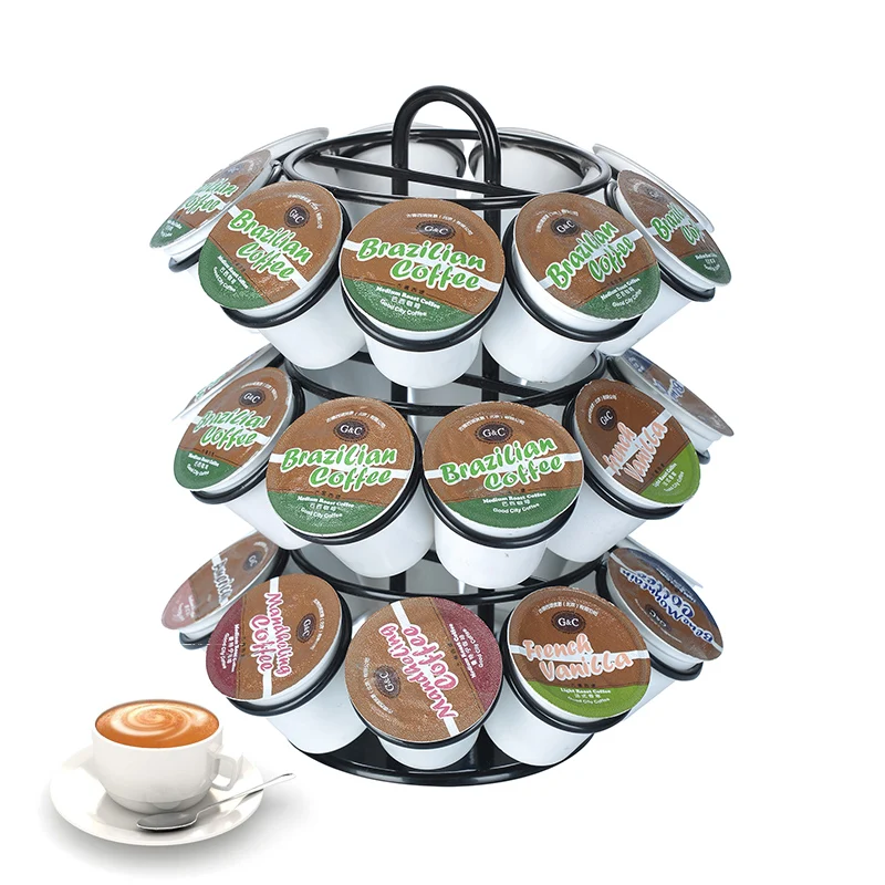 Coffee Pod Holder Dispenser กาแฟแคปซูล Tower ขาตั้งแคปซูลกาแฟชั้นวางของ