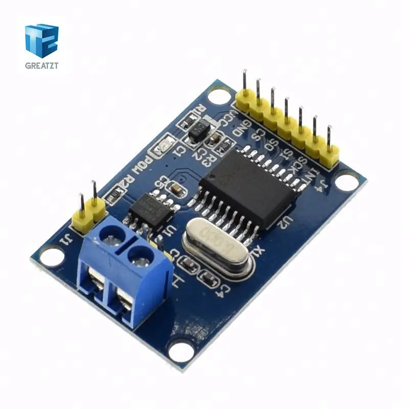

1PCS MCP2515 CAN Bus Module TJA1050 receiver SPI For 51 MCU ARM controller