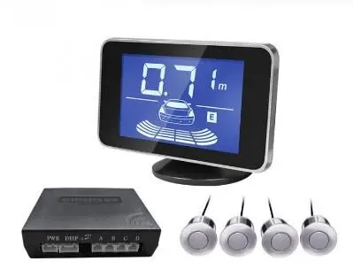 

car detection 4 sensor 12 v styling colorful Alarm flat parktronic sensor LCD display for car Security reversing parking sensor