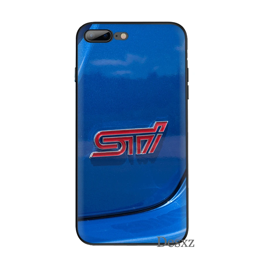 Desxz сотовый телефон силиконовый чехол ТПУ для iPhone 7 8 6 6s Plus X XS Max XR 5 5S SE чехол uxury автомобиль Subaru Sti логотип оболочка - Цвет: B6