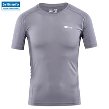 Для мужчин летние Coolmax открытый Пеший Туризм быстро сохнет дышащие футболки короткий рукав Спорт Тренажерный зал верху восхождение футболки