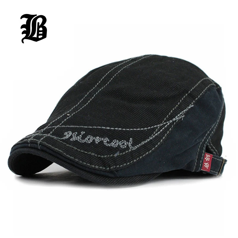 

[FLB] Spring And Autumn Vintage Simple Solid Unisex Solid Beret Buckle Flat Caps Warmer Berets Leisure Hat For Womens Mens