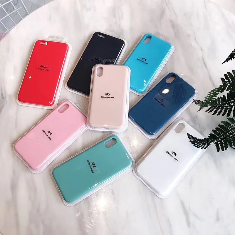Официальный Стиль Силиконовый чехол для iPhoneX 7 8 Plus 6 6s 6plus полный защитный
