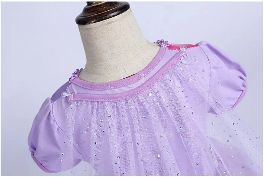 Платья для девочек, летняя Брендовая детская одежда, платье принцессы Анны и Эльзы, костюм Снежной Королевы для костюмированной вечеринки, детская одежда