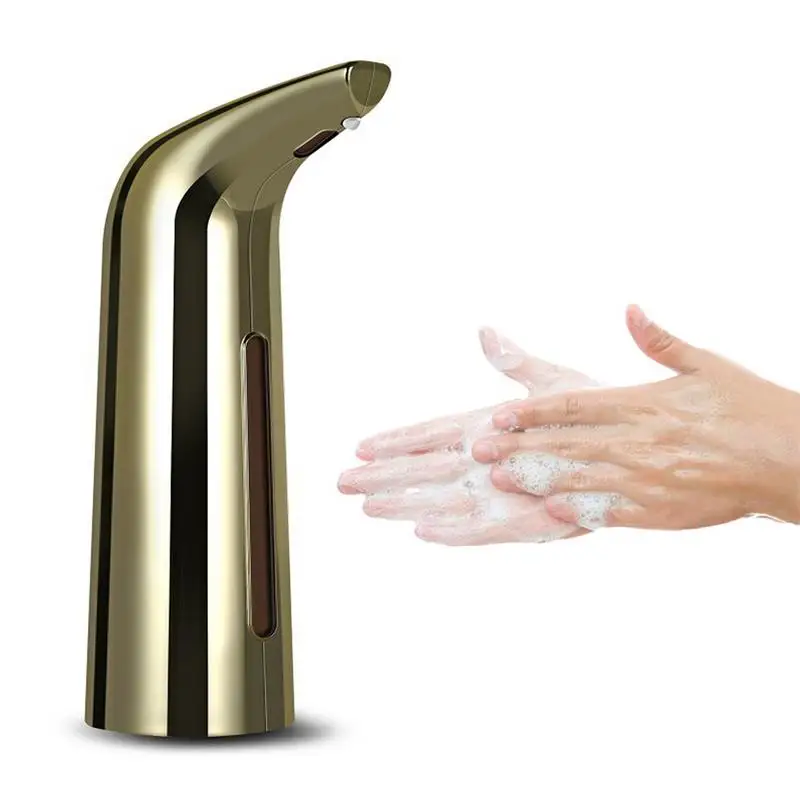 Bath Accessories 400ML Infrared Automatic Soap Dispenser Leakage Free Lotion Soap Pump LED Display for Bathroom Kitchen Office