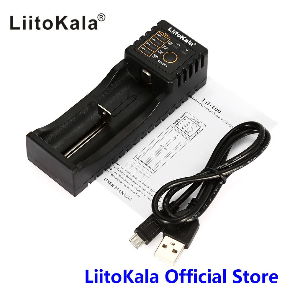 LiitoKala Lii-100 1,2 V 3,7 V 3,2 V 3,85 V AA/AAA 18650 18350 26650 10440 14500 16340 25500 NiMH литиевая батарея умное зарядное устройство