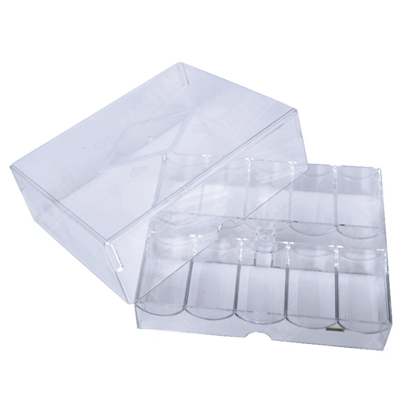 200PCS Capacity Poker Chips Case Poker Chips Container Box Specialized